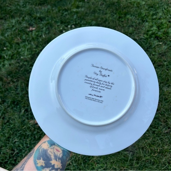 VTG Guy Buffet TUSCAN STOREFRONTS Dinner Plate 10 7/8" Panetteria Replacement - Picture 3 of 7